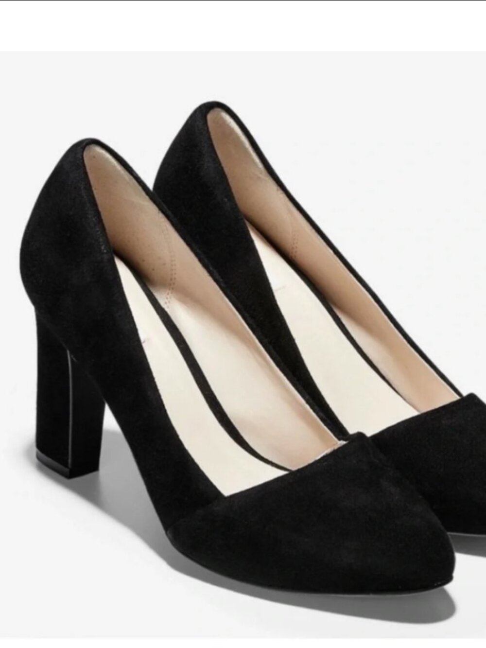 NWOT Cole Haan Kinslee Grand.OS Black Suede High Heel Pumps Size 8